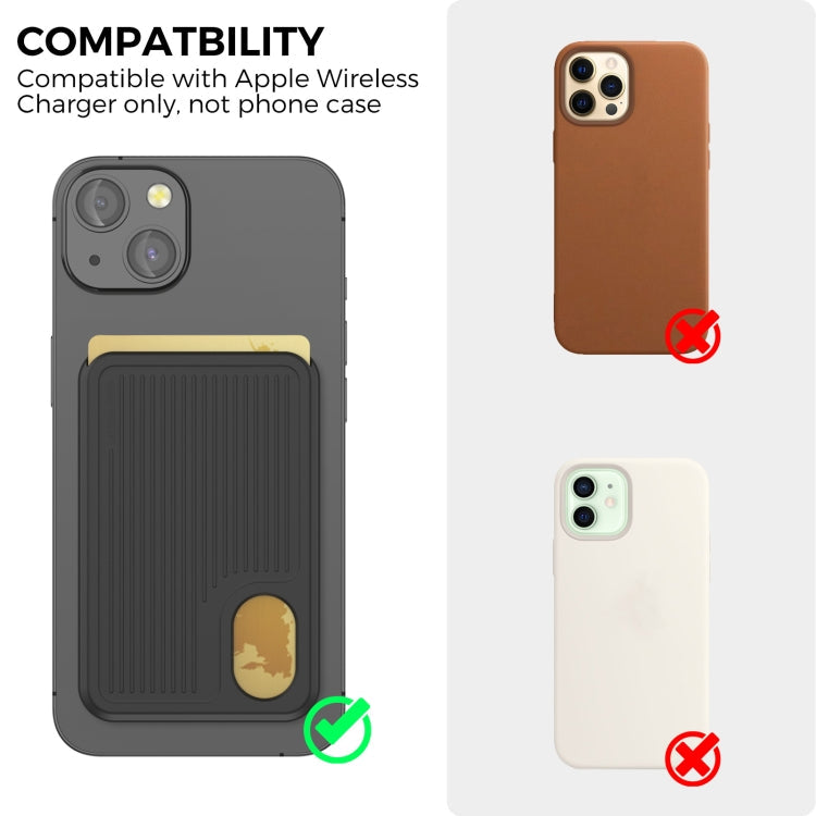 AhaStyle PT133-B Magnetic Vertical Silicone Card Holder(Black)