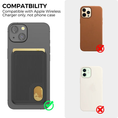 AhaStyle PT133-B Magnetic Vertical Silicone Card Holder(Black)