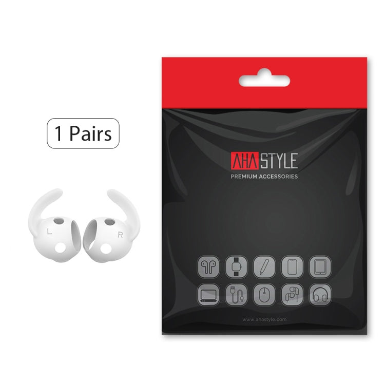 For Beats Studio Buds AhaStyle PT172 Earphone Silicone Ear Caps, Style: Earcap (White)