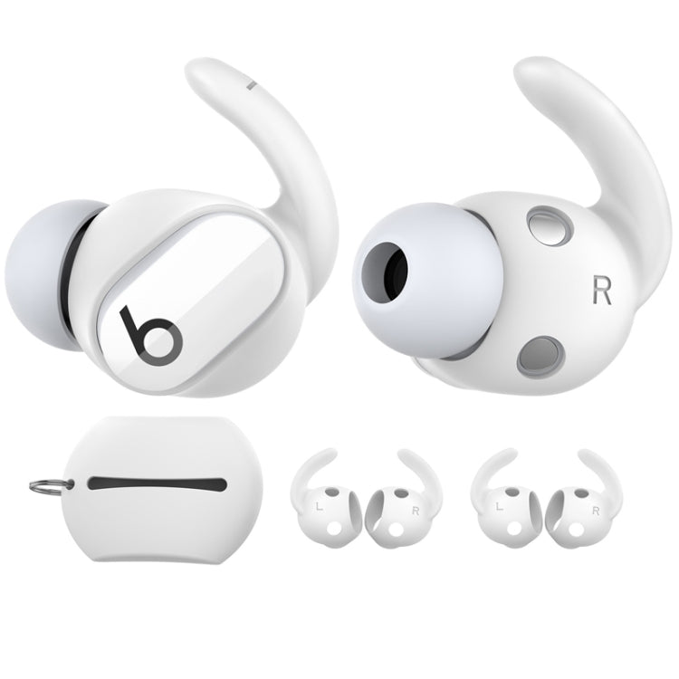 For Beats Studio Buds AhaStyle PT172 Earphone Silicone Ear Caps, Style: Earcap (White)