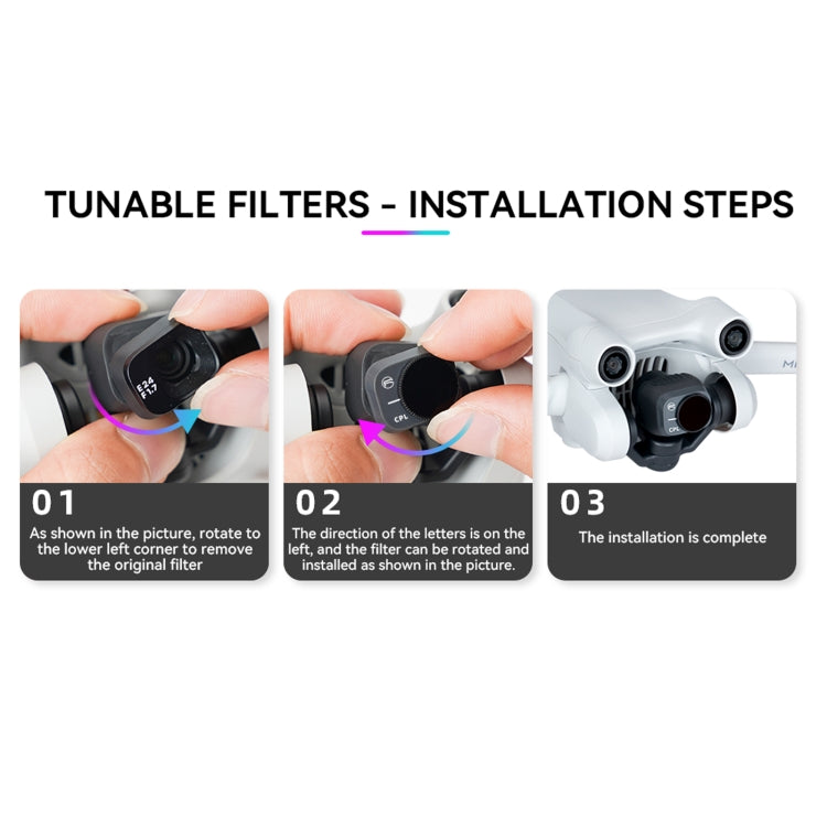For DJI Mini 3 Pro RCSTQ PL Filters Drone Accessoires ND16/PL