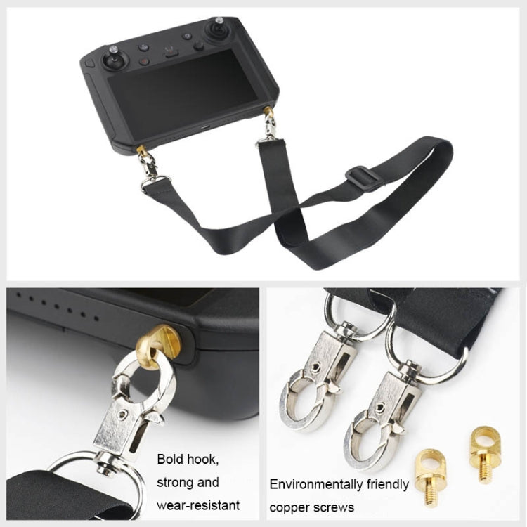 RCGEEK for DJI Mavic 2 Adjustable Lanyard for Remote Control with Screen Drone Accessories(Black)