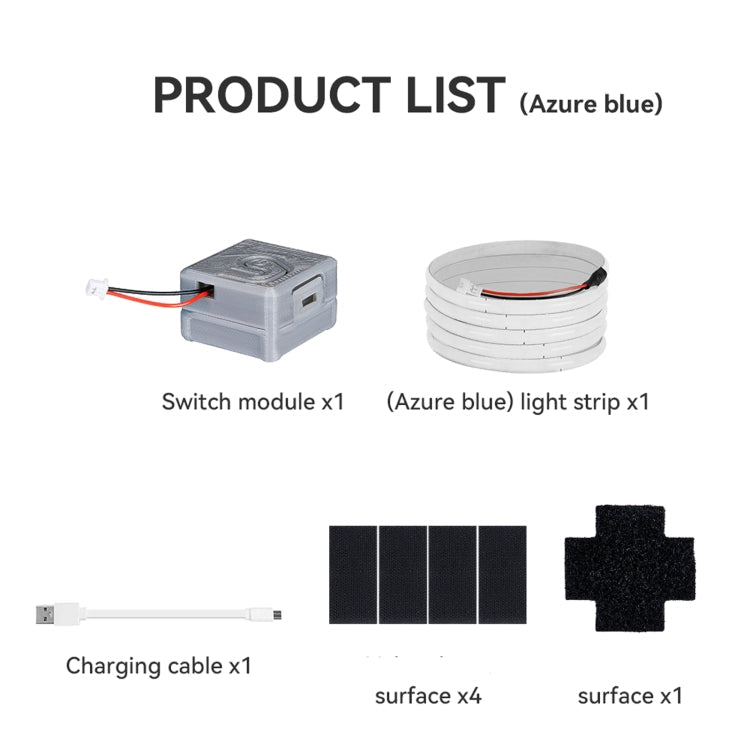 For DJI Avata RCSTQ Light-emitting Light Strip Night Flight Warning Light Strip(Blue)