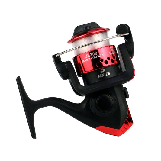 Moulinet YUMOSHI JL200 avec ligne (rouge électrolytique)