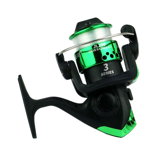 Moulinet YUMOSHI JL200 avec ligne (Vert Électroplaqué)