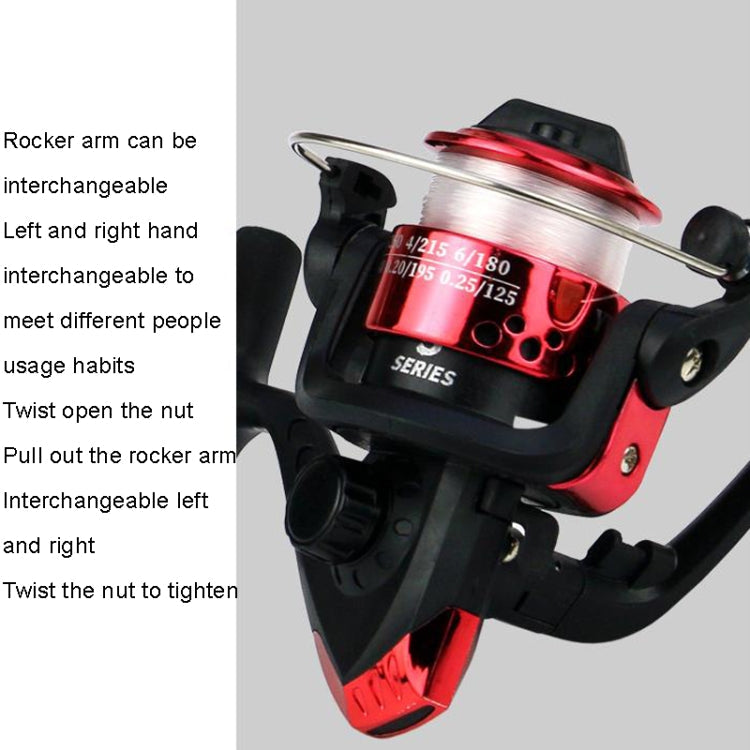 YUMOSHI JL200 Spinning Reel With Line(Electroplated Red)