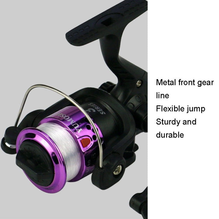 YUMOSHI JL200 Spinning Reel With Line(Electroplated Red)