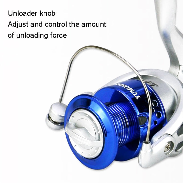 YUMOSHI SA Series Spinning Reel Plastic Head Fishing Reel Fishing Rod Reel, Specification: SA4000