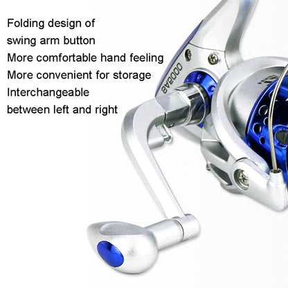 YUMOSHI SA Series Spinning Reel Plastic Head Fishing Reel Fishing Rod Reel, Specification: SA5000