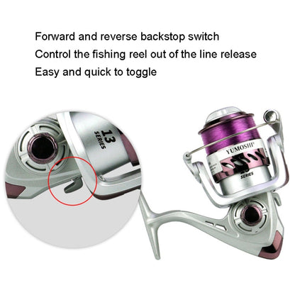 YUMOSHI YK Series Plastic Plating Fishing Line Reel, Specification: YK2000