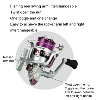 YUMOSHI YK Series Plastic Plating Fishing Line Reel, Specification: YK7000