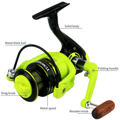 YUMOSHI OE7000 Spinning Wheel Metal Wire Cup Fishing Wheel