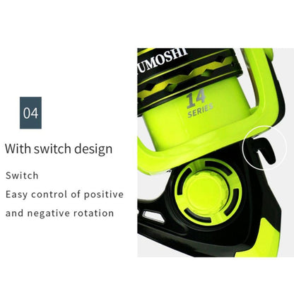 YUMOSHI OE4000 Spinning Wheel Metal Wire Cup Fishing Wheel