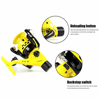 YUMOSHI CTR2000 Casting Rod Spinning Wheel Plastic Head Fishing Line Reel