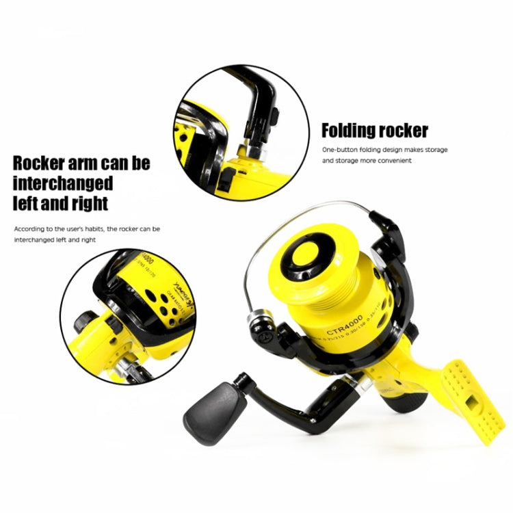 YUMOSHI CTR5000 Casting Rod Spinning Wheel Plastic Head Fishing Line Reel