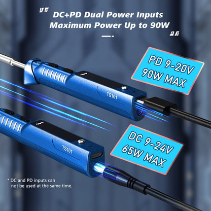 MINIWARE TS101 PD DC Soldering Iron 90W Portable Soldering Pen(With B2 Soldering Iron Head)