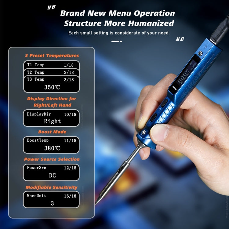 MINIWARE TS101 PD DC Soldering Iron 90W Portable Soldering Pen(With K Soldering Iron Head)