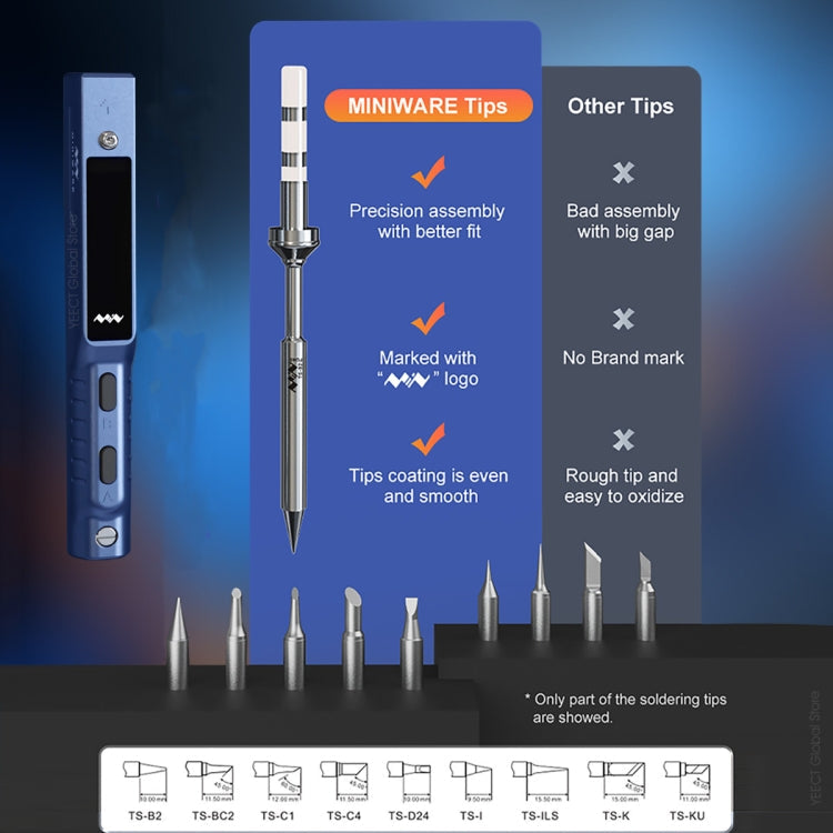 MINIWARE TS101 PD DC Soldering Iron 90W Portable Soldering Pen(With KU Soldering Iron Head)