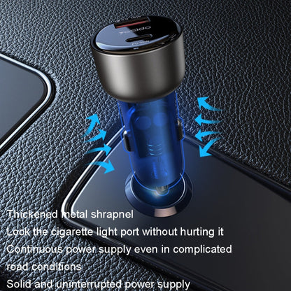 Chargeur de voiture Yesido Y52 48W à double canal de charge rapide en alliage de zinc QC3.0 (noir)