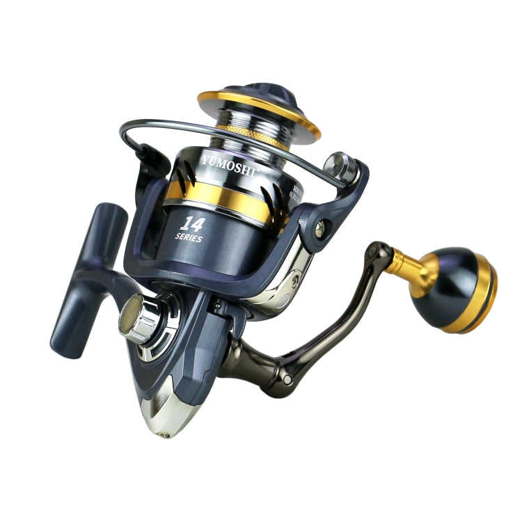 Moulinet de pêche Spinning YUMOSHI KS4000 Rocker en métal, bobine métallique