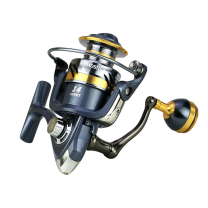 Moulinet de pêche spinning YUMOSHI KS6000, rocker et coupelle en métal