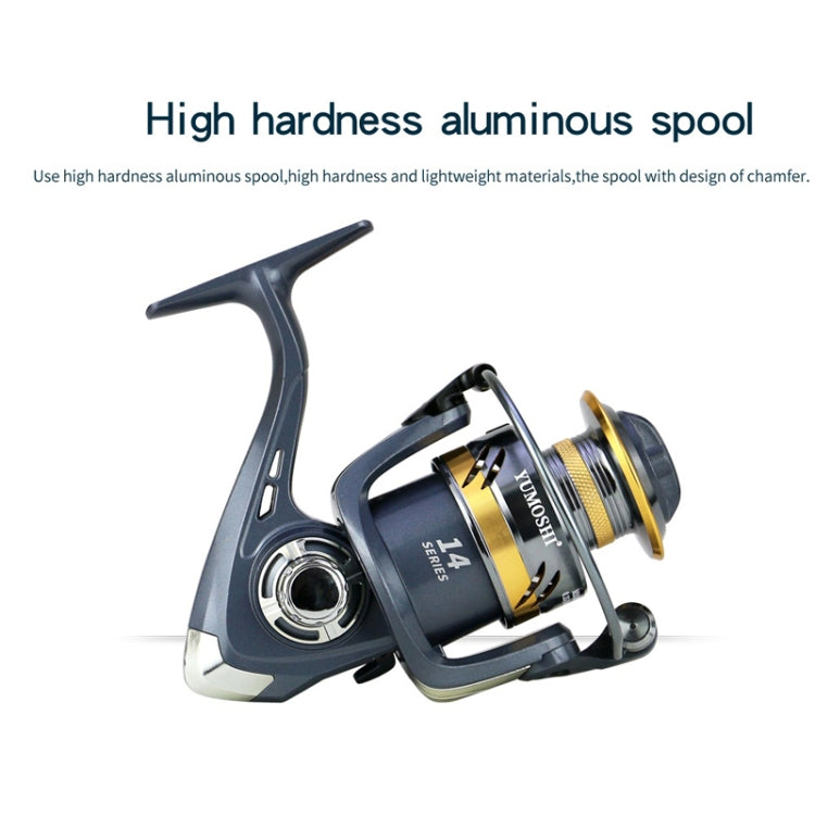 Moulinet de pêche spinning YUMOSHI KS6000, rocker et coupelle en métal