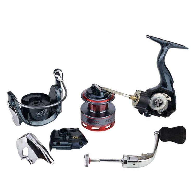 YUMOSHI XS6000 All-Metal Rocker Fishing Wheels Metal Head Fishing Line Spinning Wheel