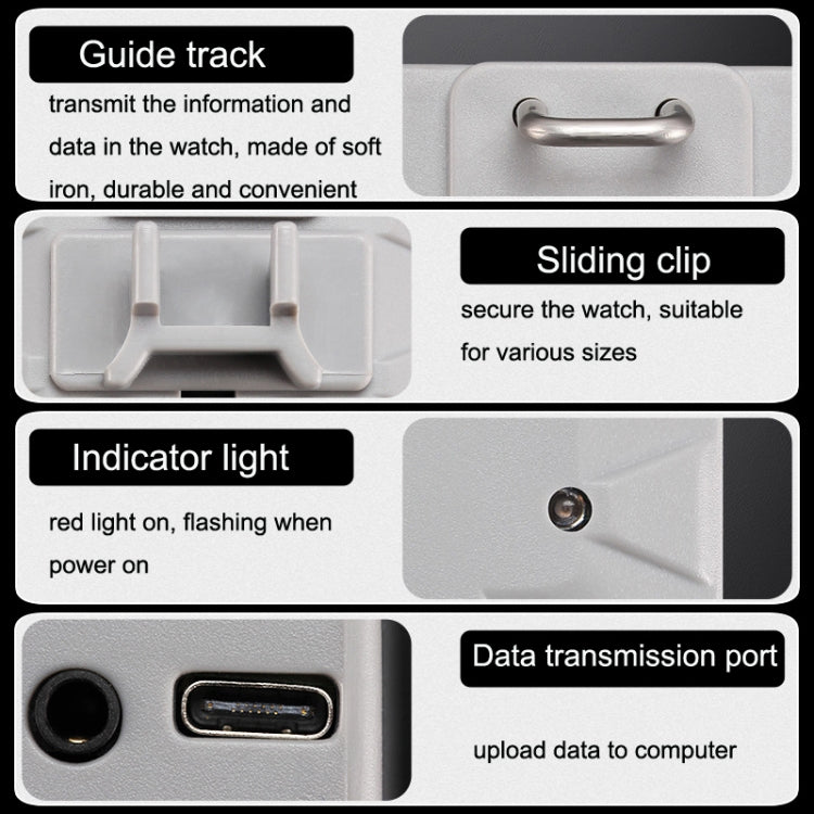 SHICHI Watch Maintenance Testing Fast Slow Tools Full Automatic Detector Mechanical Watch School(White)