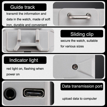 SHICHI Watch Maintenance Testing Fast Slow Tools Full Automatic Detector Mechanical Watch School(White)