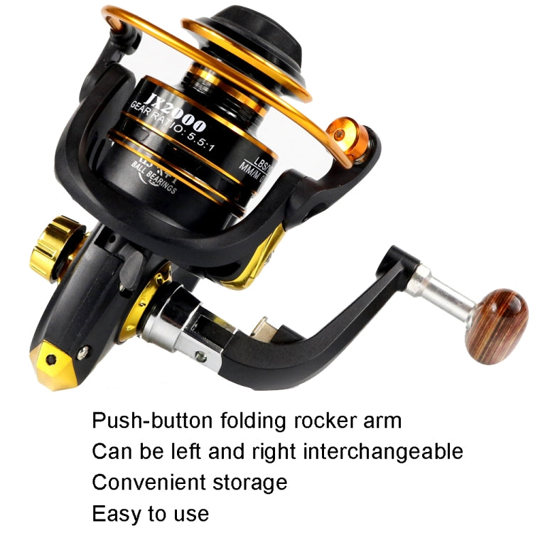 Moulinet de pêche spinning en métal YUMOSHI JX5000