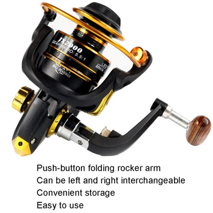 Moulinet de pêche spinning en métal YUMOSHI JX5000