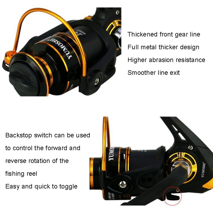 YUMOSHI JX3000 Metal Spinning Fishing Reel