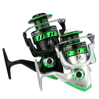 YUMOSHI GL Series Fishing Lines Spinning Reel, Specification: GL1000 Silver