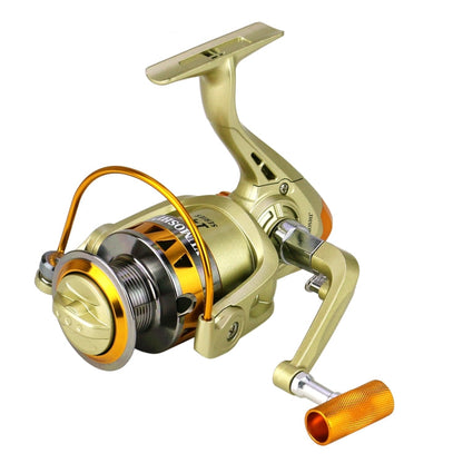 YUMOSHI JF6000 Spinning Fishing Reel 5.2:1 Gear Ratio Metal Spool Saltwater Fishing Tools
