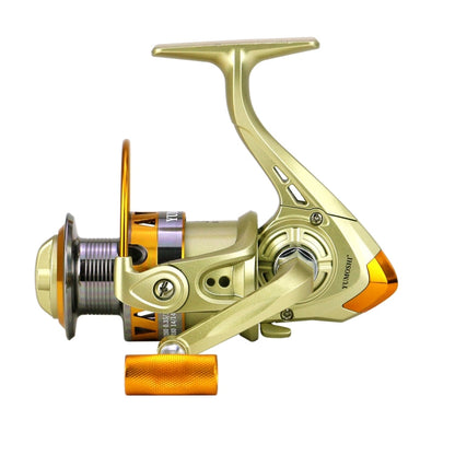 YUMOSHI JF5000 Spinning Fishing Reel 5.2:1 Gear Ratio Metal Spool Saltwater Fishing Tools