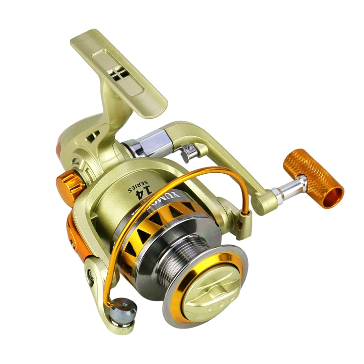 YUMOSHI JF4000 Spinning Fishing Reel 5.2:1 Gear Ratio Metal Spool Saltwater Fishing Tools