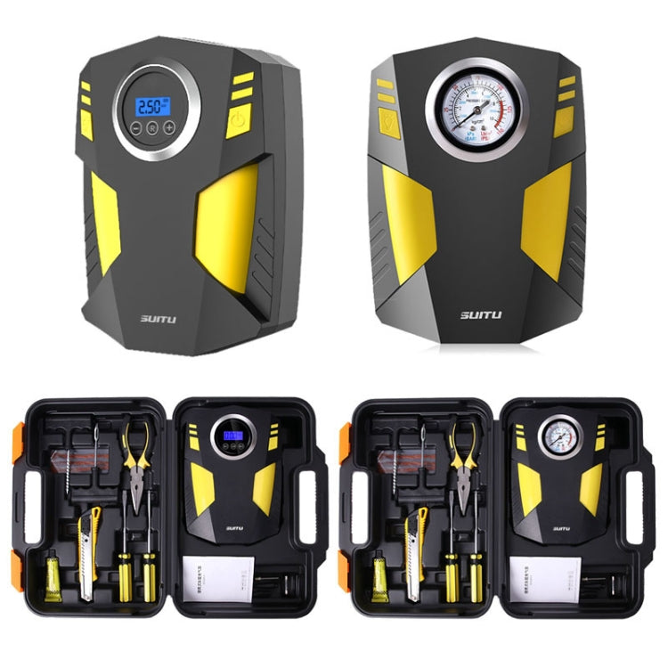 Compresseur d'air de voiture SUITU ST-5002 DC 12V Gonfleur de pneus 150 PSI Pompe à air automatique Modèle avec affichage numérique