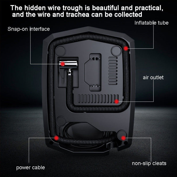 SUITU  ST-5002 DC 12V Car Air Compressor Tire Inflator 150 PSI Auto Air Pump Digital Display Model+Toolbox