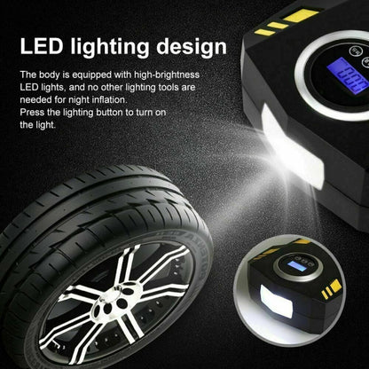 Compresseur d'air de voiture SUITU ST-5002 DC 12V Gonfleur de pneus 150 PSI Pompe à air automatique Modèle avec affichage numérique