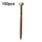 RUITOOL T25 100pcs Woodworking Screws Torx Self Tapping Screws 5 x 80mm