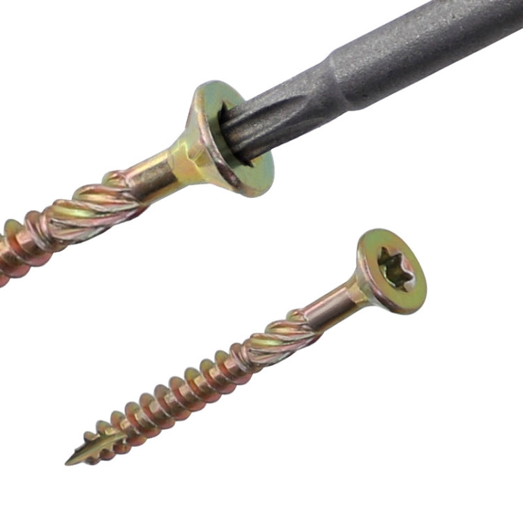 RUITOOL T25 100pcs Woodworking Screws Torx Self Tapping Screws 4.5 x 35mm