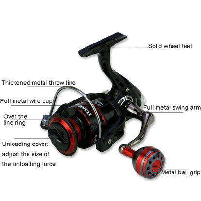 YUMOSHI RS5000 Metal Rocker Fishing Reel