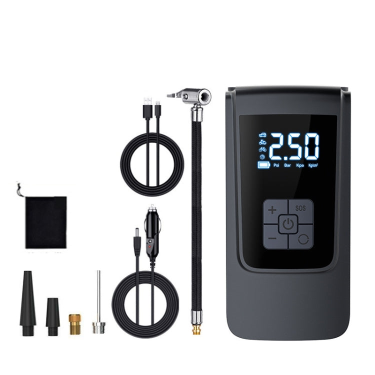 SUITU ST-9624C Pompe à air sans fil + CC + USB 150 psi avec écran numérique intelligent pour voiture, vélo, ballon, pompe électrique, cylindre