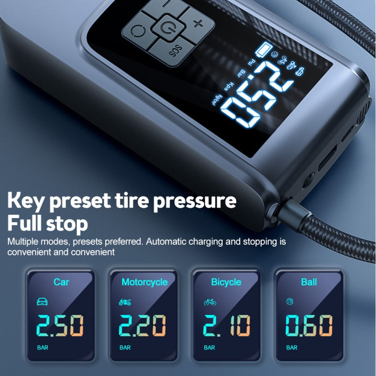 SUITU   ST-9624A  Wired 150psi  Air Pump Intelligent Digital Display Car Bicycle Ball Electric Pump Cylinder