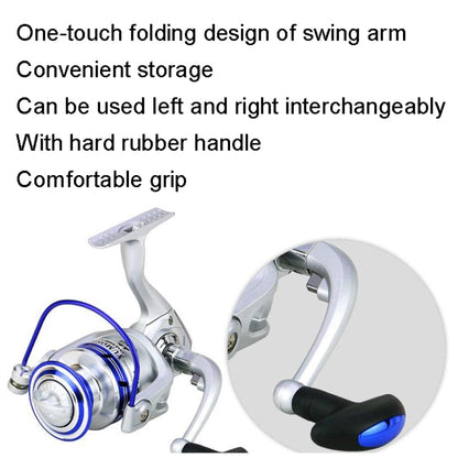 YUMOSHI AL5000 Metal Head Fish Line Wheel