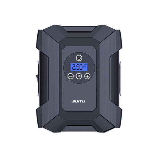 SUITU  ST-818  DC 12V Wired Car Air Pump Tire Inflator With LED Lighting Pointer Model+Toolbox
