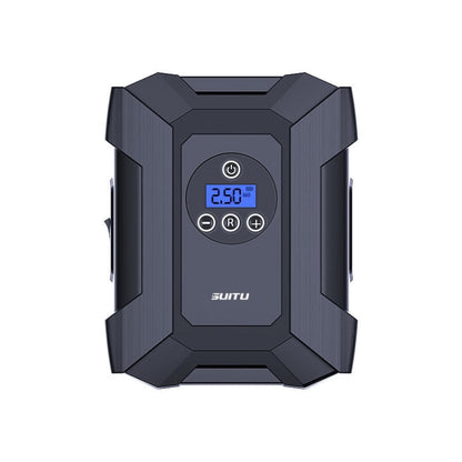 SUITU  ST-818  DC 12V Wired Car Air Pump Tire Inflator With LED Lighting Digital Display Model+Toolbox
