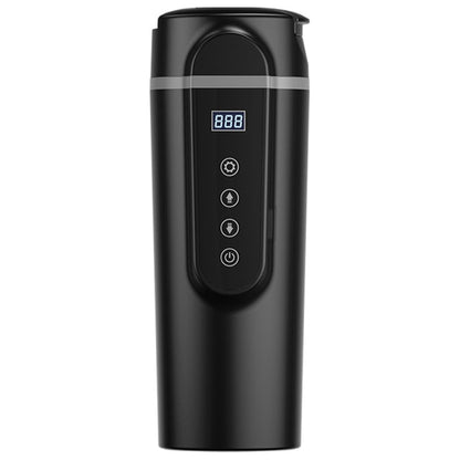 SUITU  HQ-3900 24V/12V Car/Truck Heated Coffee Mug Smart Mug,Spec: Small Screen Black