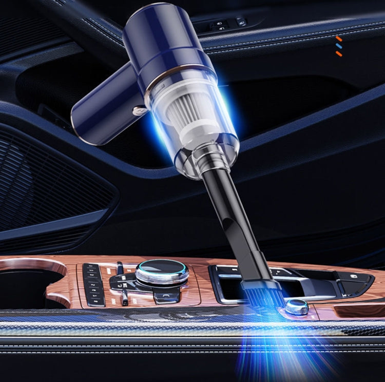 SUITU  ST-6638 Car Wireless Vacuum Cleaner Suction and Blower Integrated With Light ,Spec: Top Version Type-C
