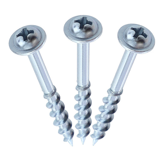 RUITOOL ST4 100pcs Woodworking Slant Hole Screws Half Tooth Self Tapping Phillips Bolt 38mm